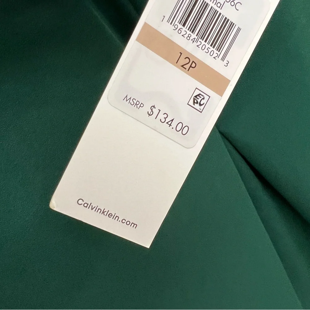 Calvin Klien Emerald Green Beautiful Dress - Picture 2 of 3